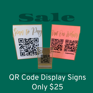 QR Code Display Sign Black Friday Sale